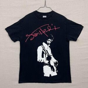 Vintage 2005 Jimi Hendrix Rock Big Guitar Graphic Black‎ Tee Shirt